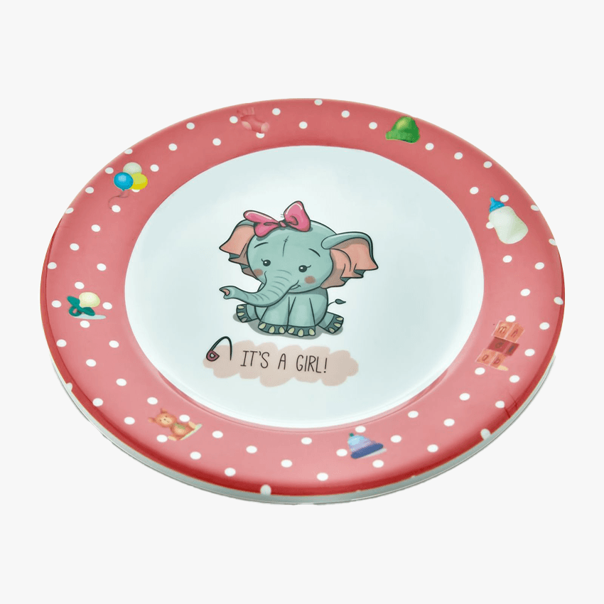 Термостар сервировочная тарелка Girl Elephant 21 см